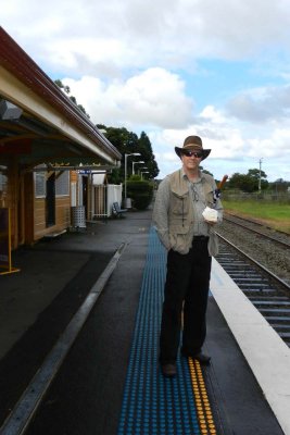 Jim at the Berry train station