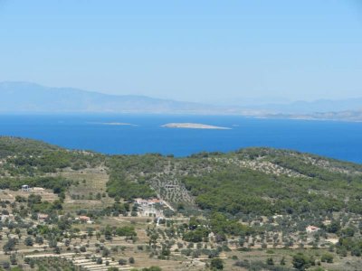 View from the hill of Aphaea, across to Athens