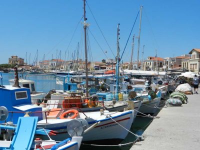 The harbor on Aegina