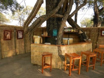The main bar at Kaingo's bush camp, Mwamba