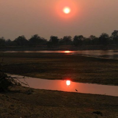 Sundown over the Luangwa River