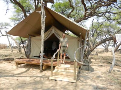 Our tent at Somalisa camp