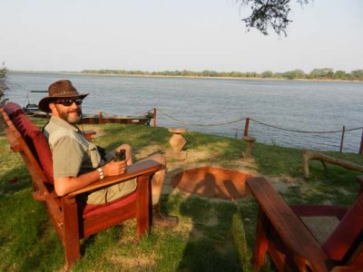 Relaxing by the Zambezi, Tsika Island