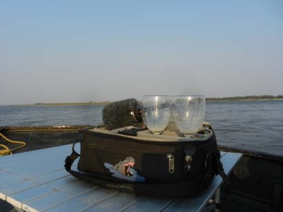 Sundowners on the Zambezi River