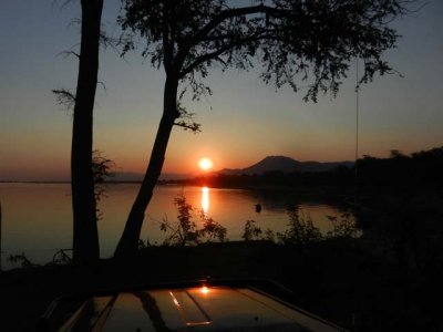 Sunset point, Zambezi River