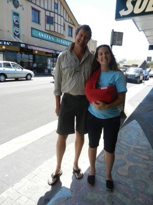 Jim and Jess in downtown Thirroul