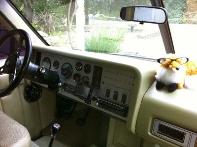 Dash painted to match interior