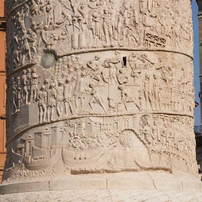 Column in a Roman Forum