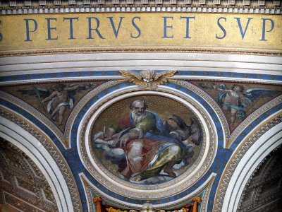 Detail, cupola of San Pietro Basilica