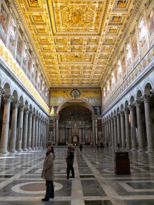 So few tourists at San Paolo Basilica!