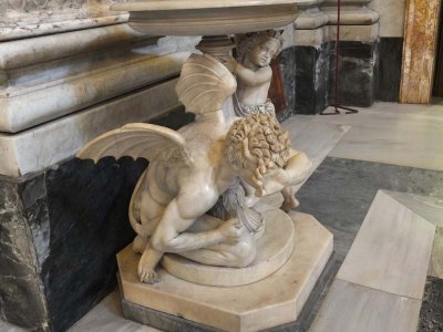 Interesting satyr, altat in San Paolo Basilica