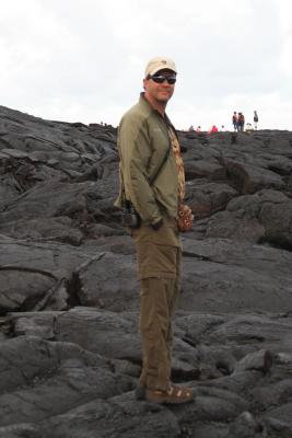 Jim on the lava field