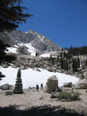 Our first large snow field