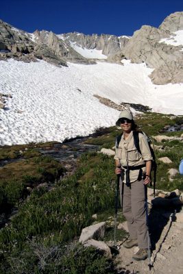 Cyn is loving the snowy granite!