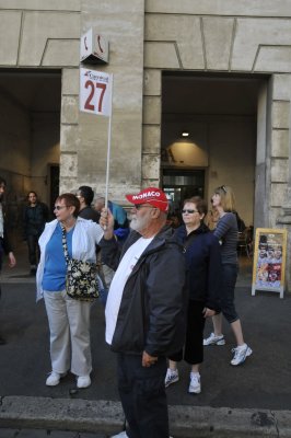Dan collecting the tour in Rome