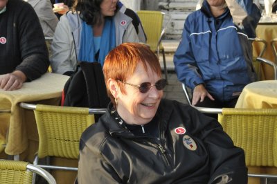 Cathy at St Mark's Square