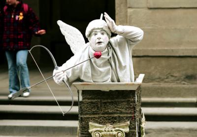 Street performer, Firenze