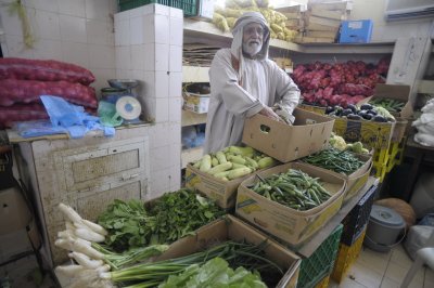 The fish and vegetables market.