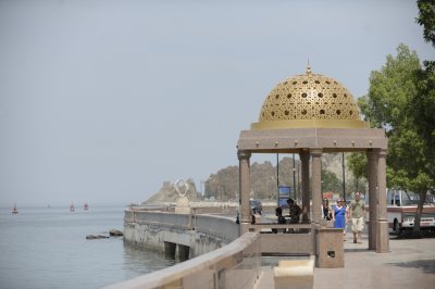 LOutside of the souk the coast to Al Bustan.