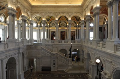 The Library of Congress, the larget library on earth. Unfortunately no way to penetrate the reading room.