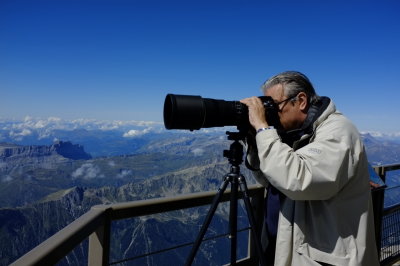 The 300mm in action. Picture by Marie-Jo with the X100.