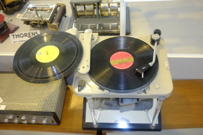 The Thorens TD 124. I had one (without the automatic mechanism on the left). When I sold my weekend farm I didn't want to restore it and only took with me the daughter TD 125. Still playing in my home.