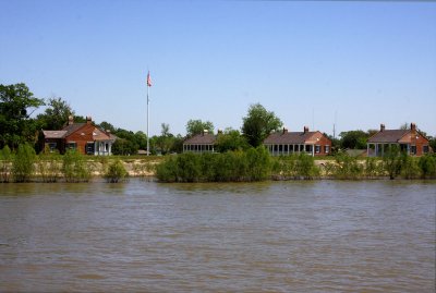 Jackson Barracks As Viewed from the Mississippi River