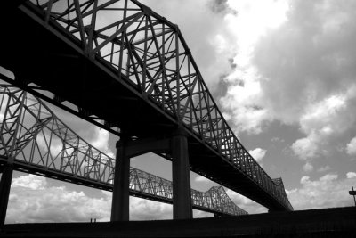Bridge over the Mississippi River - Architecture in Black and White