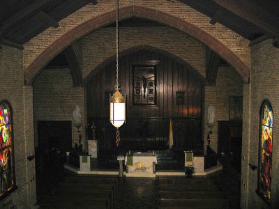 Catholic Church at Carville Leprosarium Taken from Choir Loft