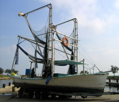 Shrimp Boat on Wheels