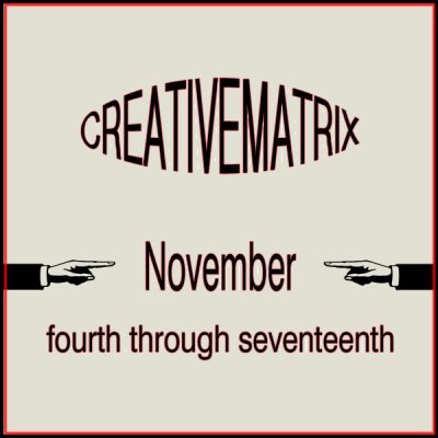 Creative Challenge Nov 4th-17th 2011