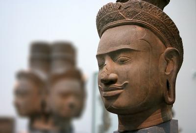 Guimet Museum - Cambodian Statue Heads
