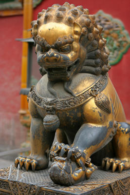 Beijing - Lion Statue (Forbidden City)