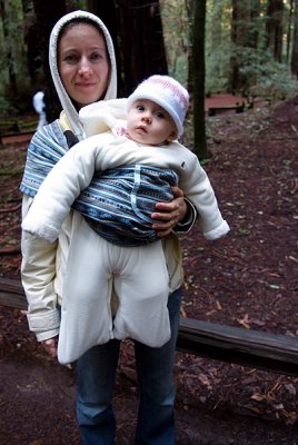 Maia visiting Armstrong Redwoods, CA