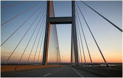 Suspension Bridge at Sundown