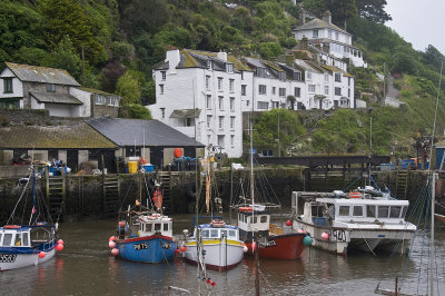 Two Views Of Polperro Harbour