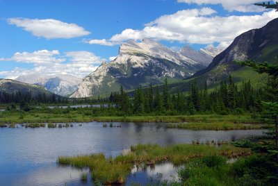 Mt. Rundle And The Vermilion Lakes