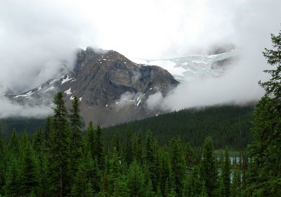 Crowfoot Mountain and Crowfoot Glacier