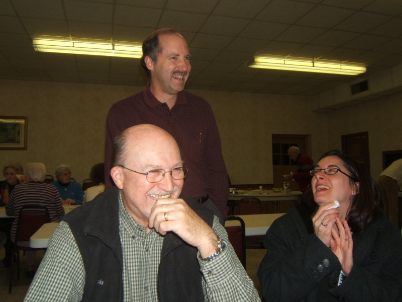 Ed Massey,  Bethany Brintle sharing with Rev. Tim