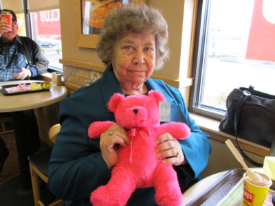 Betty with Pink Bear