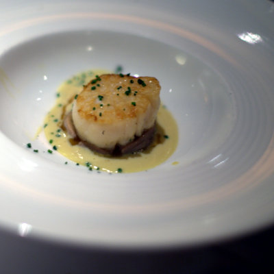 seared georges bank diver scallop