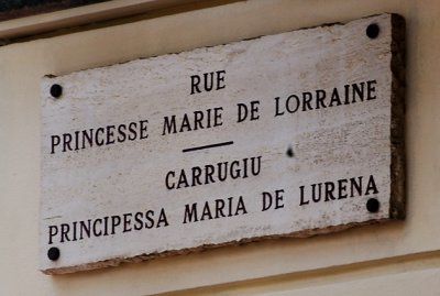 A Mongasque Street Sign