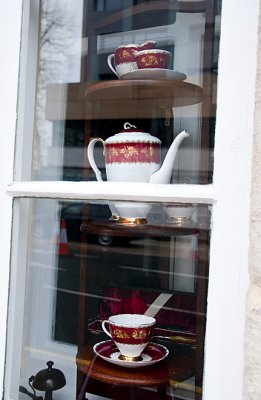 A Tea Set in a Window