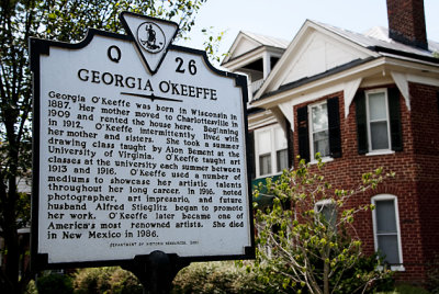 Georgia O'Keeffe Commemorative Sign