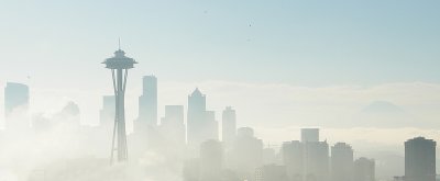 Ethereal Seattle and Mt. Rainier