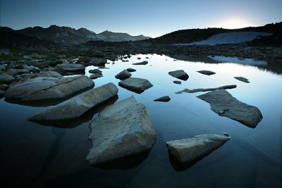 Sunset - Unnamed Tarn in Humphrey's Basin