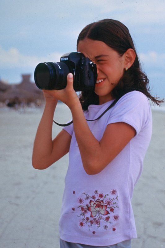 Mariana with my Nikon F100