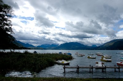 Storm over Lake Annecy by Shirley Blanchard. 3A