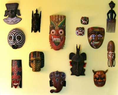 Abbey Keith. Wall of Masks. 5
