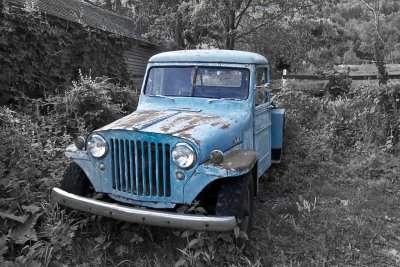John R. Trimarchi. Blue Jeep. 2